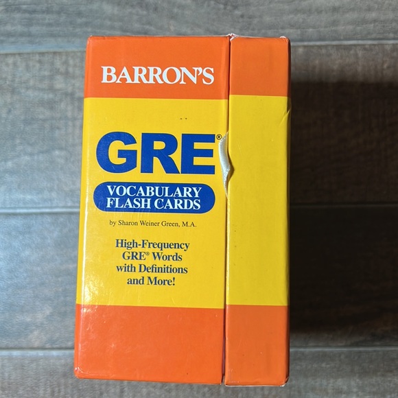 Barron’s GRE Vocabulary Flash Cards Study Aide Educational Material - Picture 3 of 5